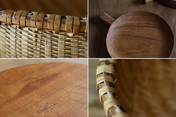 ベトナム煤竹かご