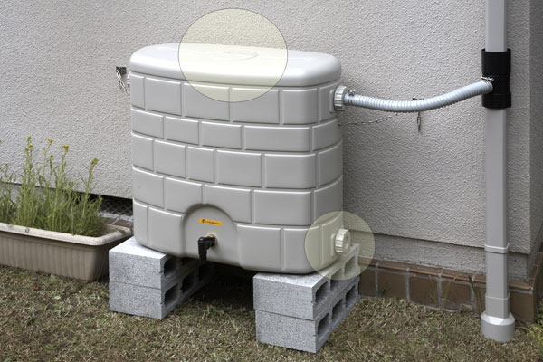 雨水タンク】 タキロンシーアイ製 雨音くん120リットル 架台なし | TOKILABOトキラボ