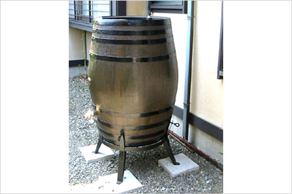ウイスキー樽雨水タンク樽王450リットル