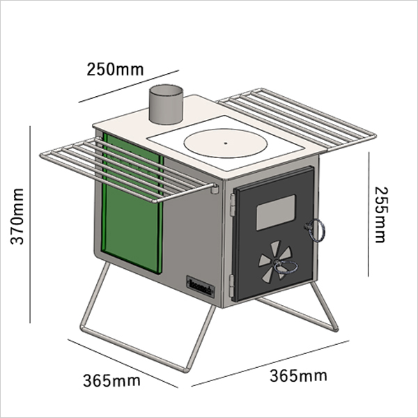 Locomo アウトドア薪ストーブ/コンパクトストーブ
