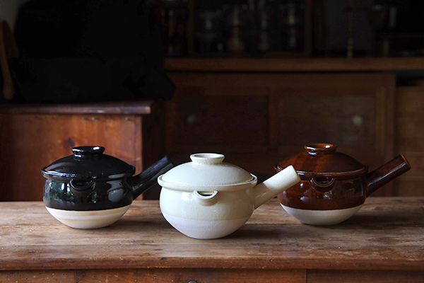 伊賀焼 行平鍋 クリーム 大