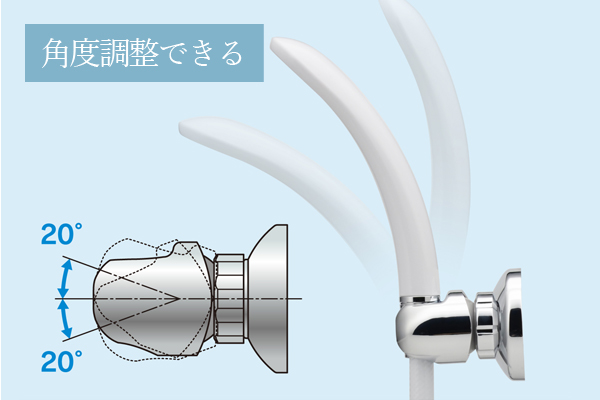 吸盤角度調整シャワーフック