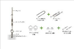 雨水タンク用本体固定セット（レインセラー・雨ためま専科・ホームダムミニ110リットル対応）