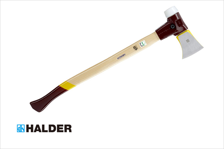 HALDER　ハルダー　高品質炭素鋼　スーパープラスティック　可鍛鋳鉄　ヒッコリー　シンプレックス・スプリッティングアックス　薪割り　薪割り斧　楔　クサビ　くさび