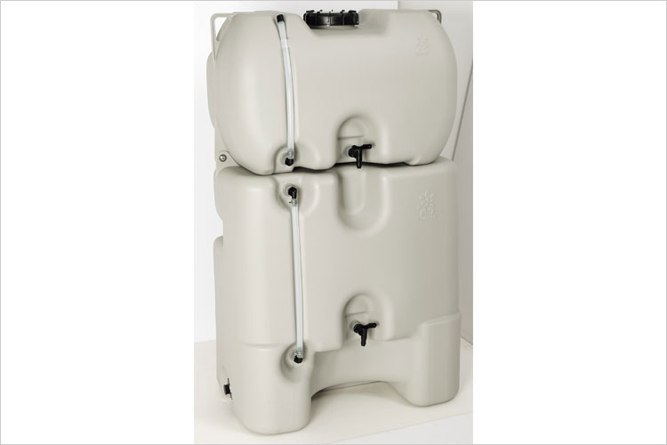 【雨水タンク】コダマ樹脂工業製 ホームダム330リットル グレー 丸ドイ角ドイ対応 型番RWT330